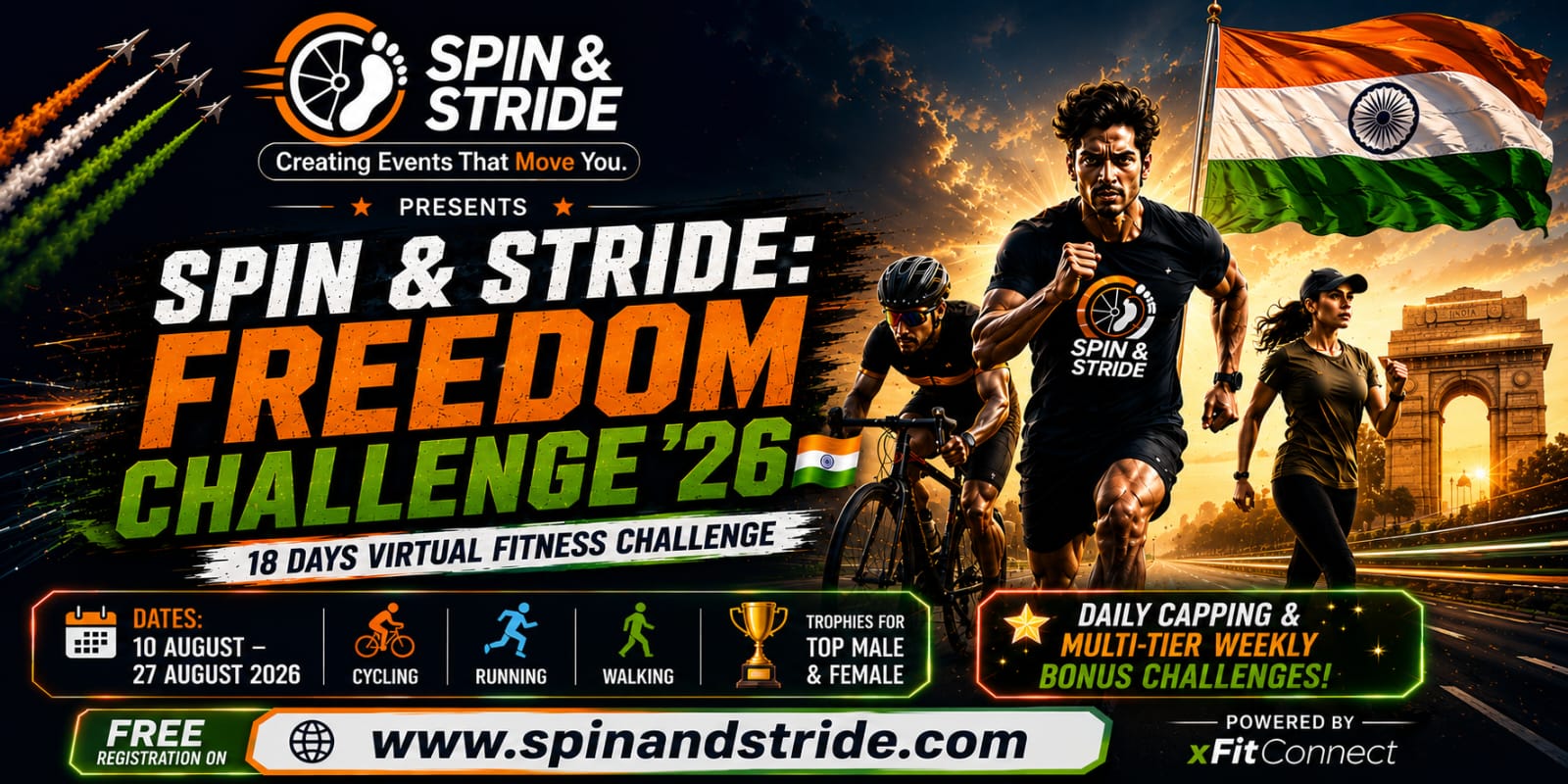 Spin & Stride: Freedom Challenge '26 IN