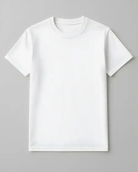 Round Neck White T-Shirt